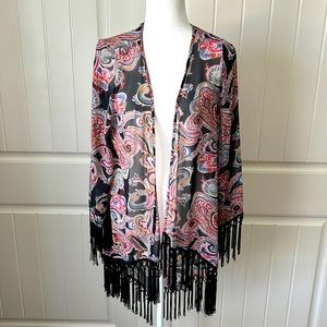 Paisley print kimono. Size M
